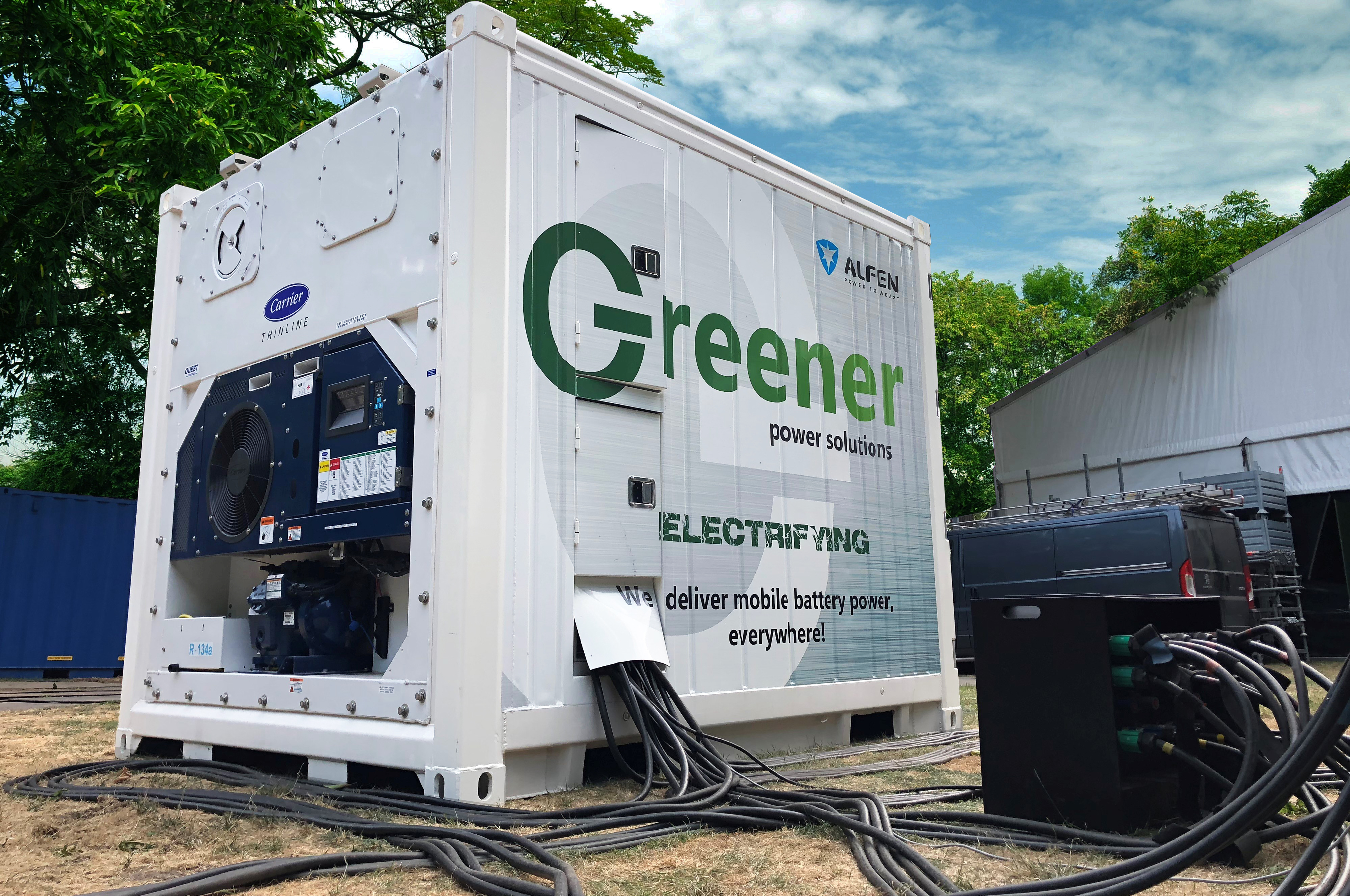 Greener y Alfen suministran energía limpia con baterías para la